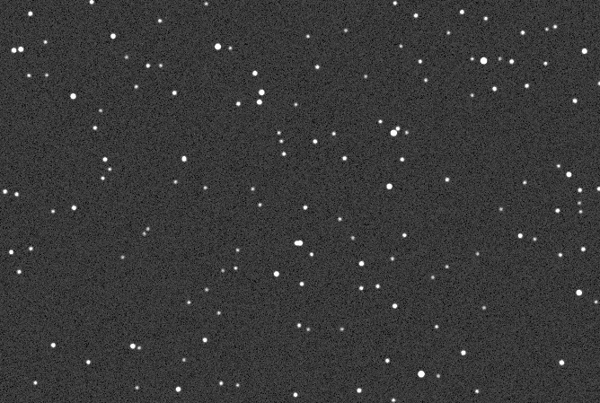 A synthetic southern star field generated by Claude Fable 5.1.